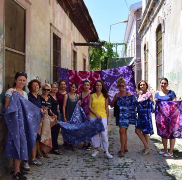 WE COLORED THE STREETS OF AYVALIK WITH BATIK YESTERDAY. OUR ENERGY IS HIGH
